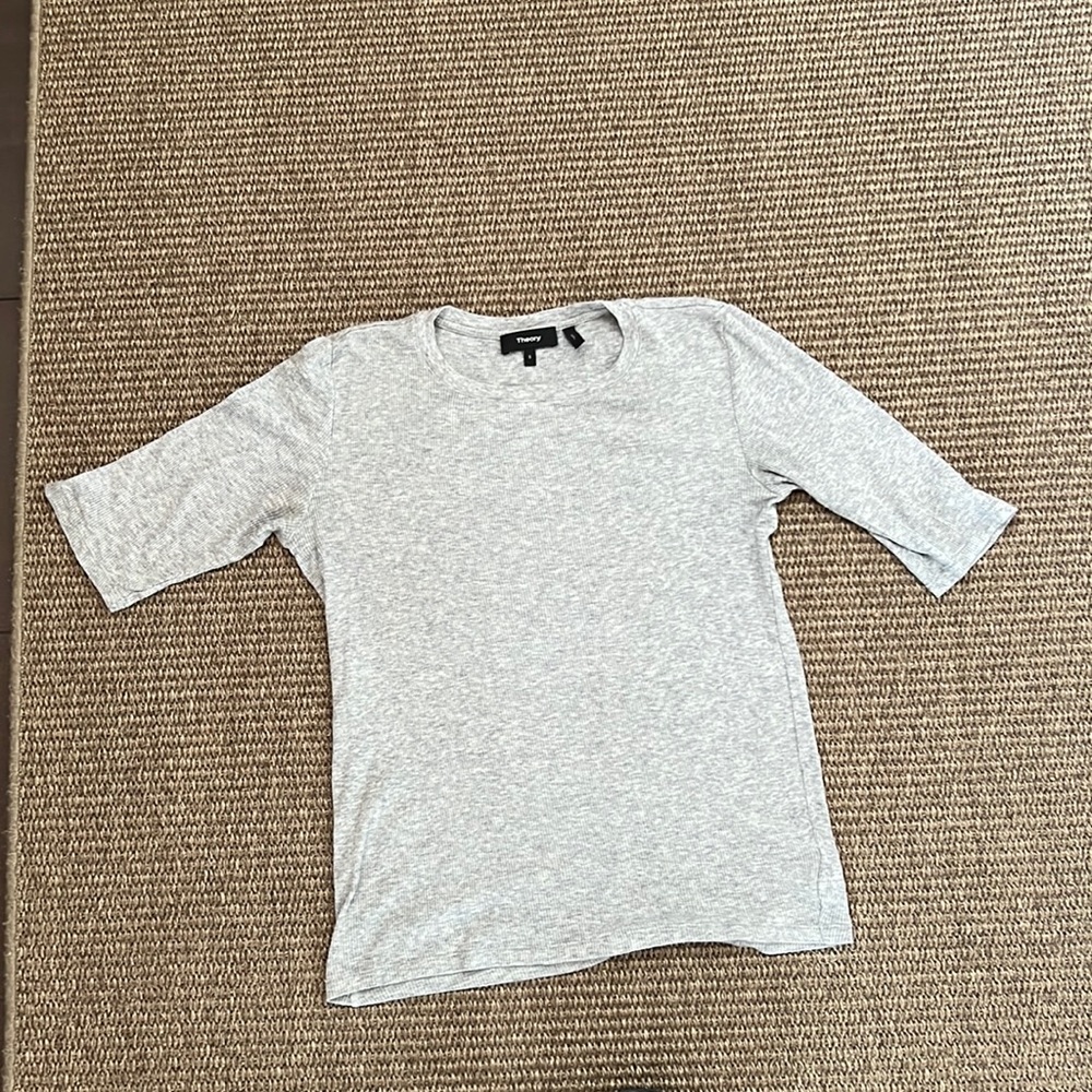 Grey Theory Three-Quarter Ribbed Shirt